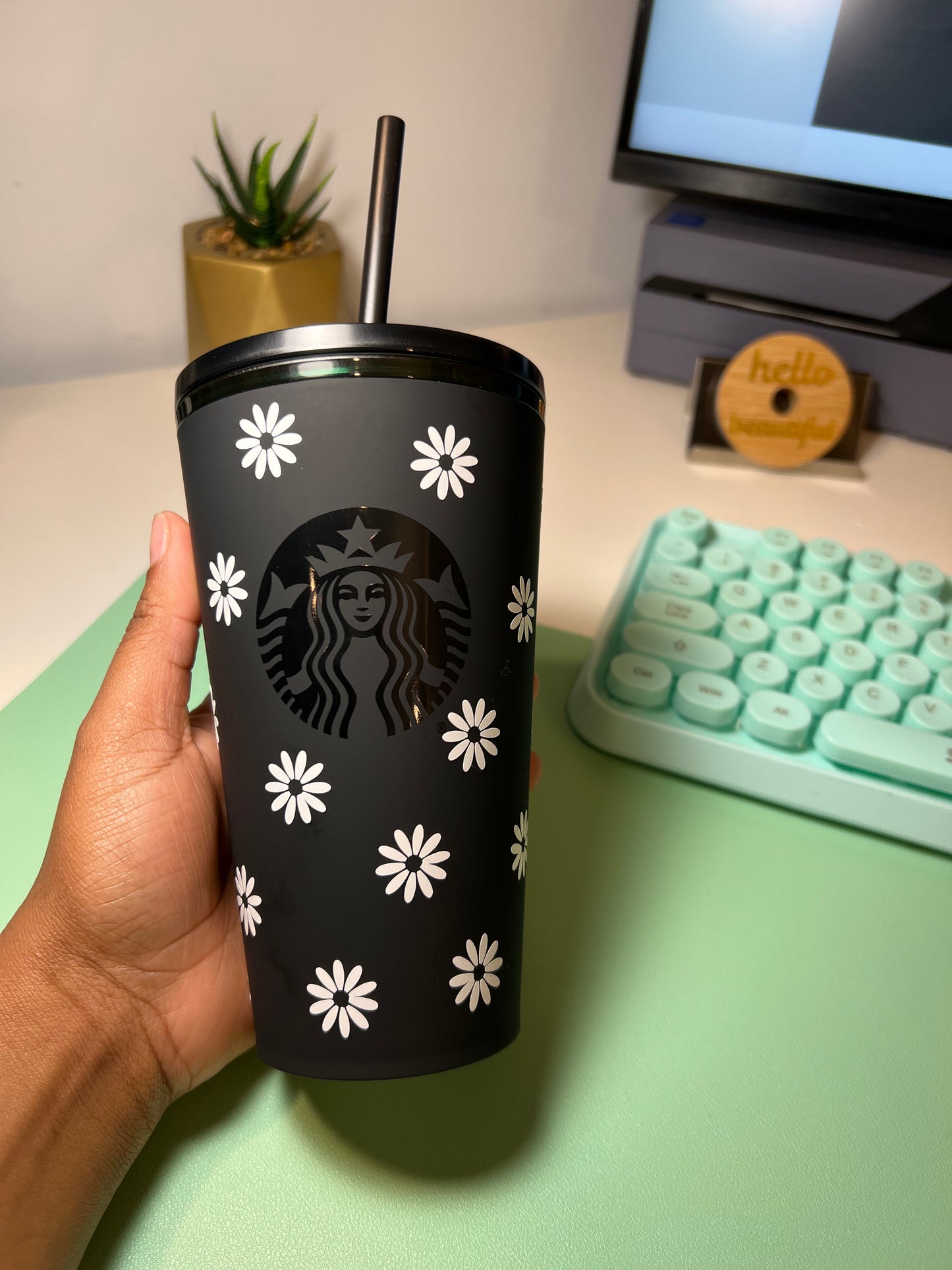 Custom Starbucks Tumbler – Carbon Black DC